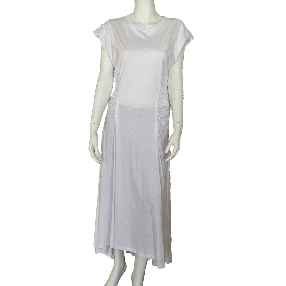 FRAME Dress Organic Cotton Fitted Flare Maxi Dress Women's Size Large NWT